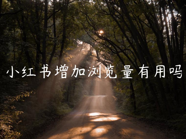 小红书增加浏览量有用吗