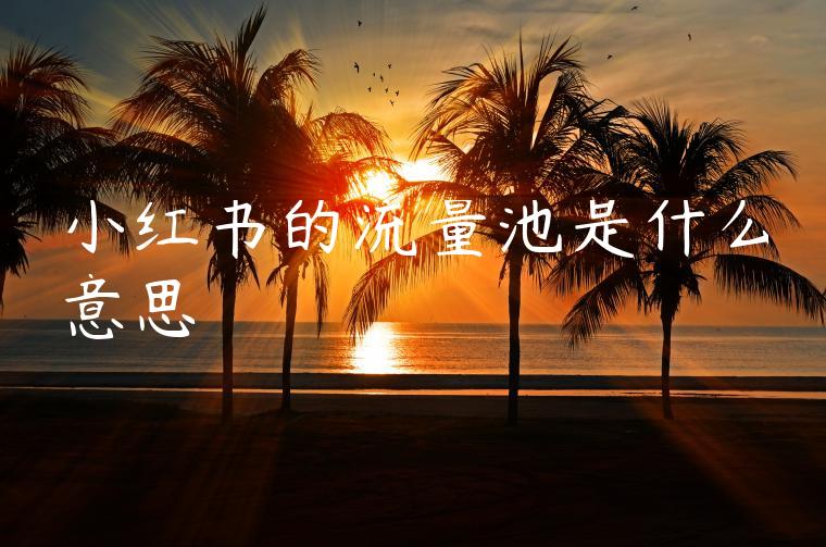 小红书的流量池是什么意思