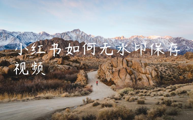 小红书如何无水印保存视频 小红书如何无水印保存视频