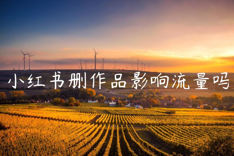 小红书删作品影响流量吗