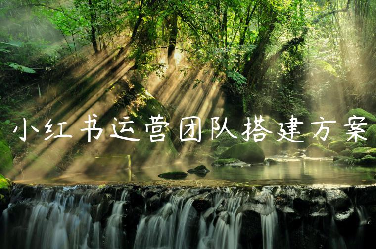 小红书运营团队搭建方案