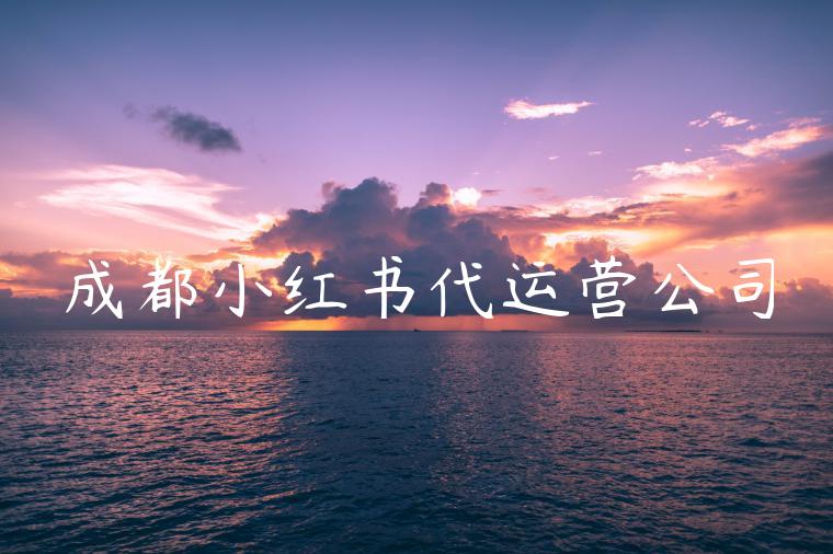 成都小红书代运营公司