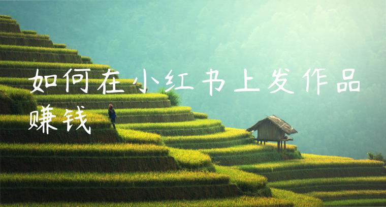 如何在小红书上发作品赚钱 如何在小红书上发作品赚钱