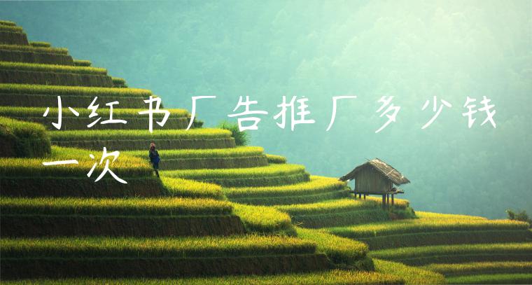 小红书广告推广多少钱一次