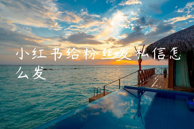 小红书给粉丝发私信怎么发 小红书给粉丝发私信怎么发