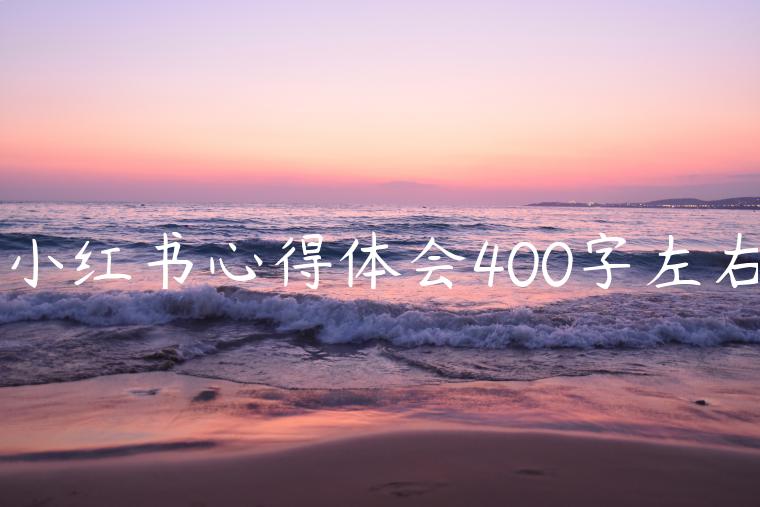 小红书心得体会400字左右