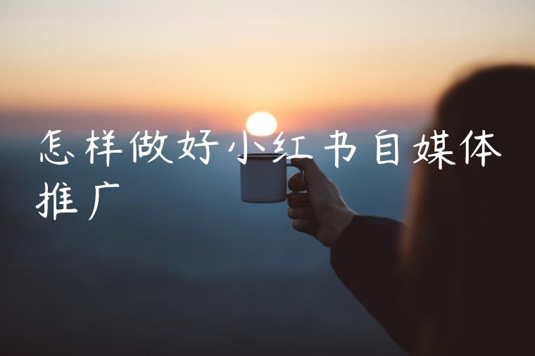 怎样做好小红书自媒体推广