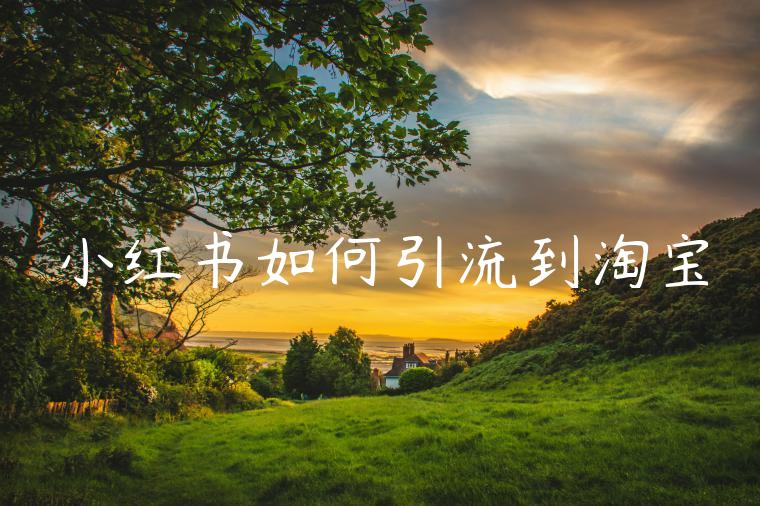 小红书如何引流到淘宝