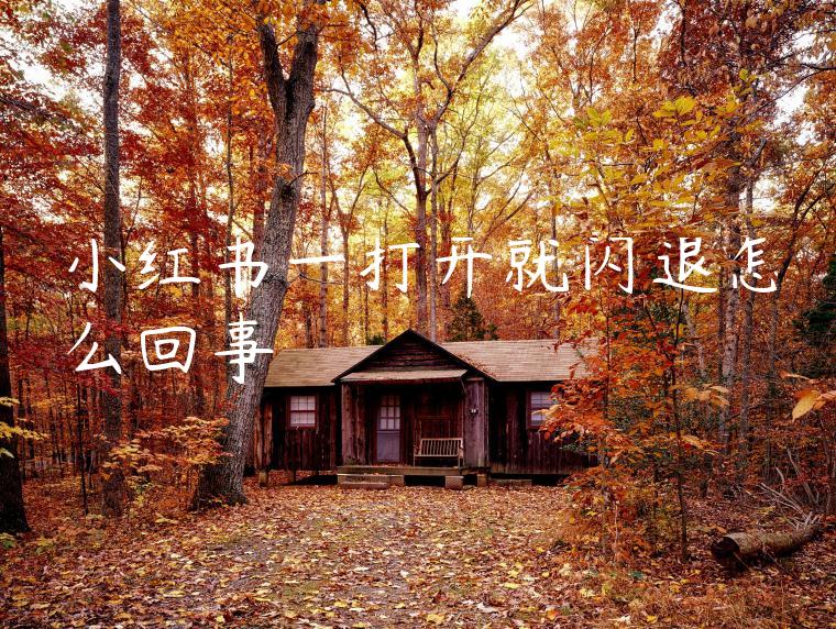 小红书一打开就闪退怎么回事 小红书一打开就闪退怎么回事