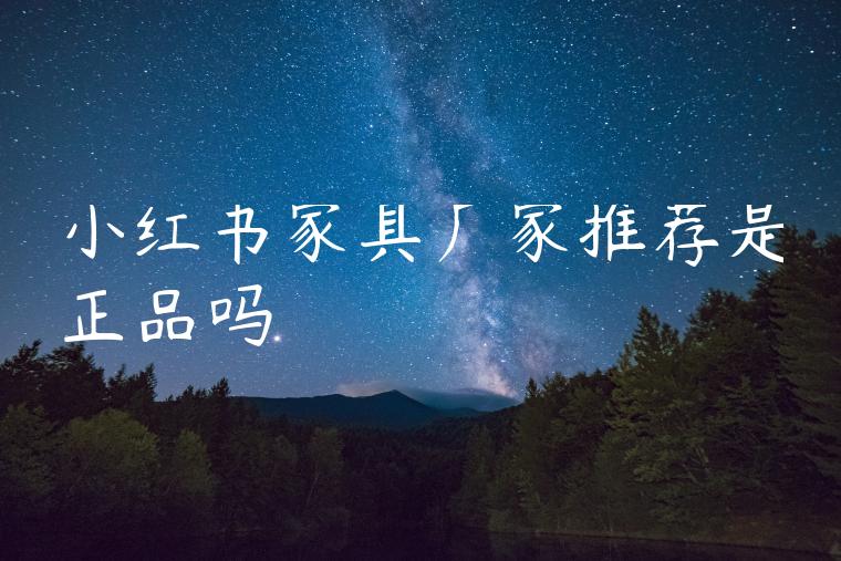 小红书家具厂家推荐是正品吗 小红书家具厂家推荐是正品吗