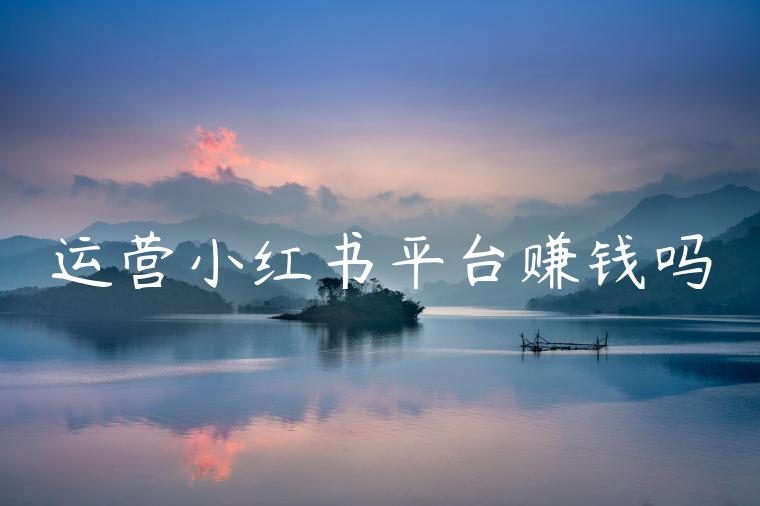 运营小红书平台赚钱吗