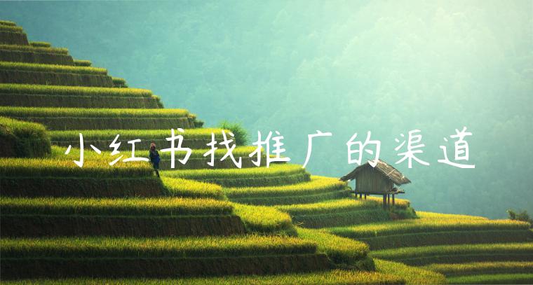 小红书找推广的渠道 小红书找推广的渠道