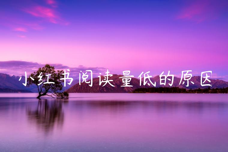 小红书阅读量低的原因 小红书阅读量低的原因
