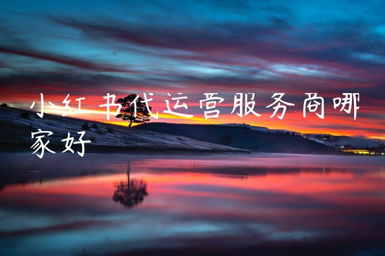 小红书代运营服务商哪家好