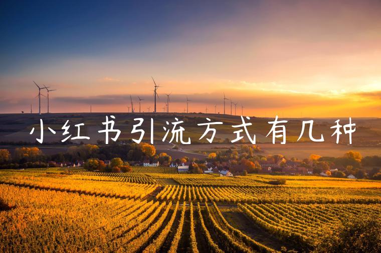 小红书引流方式有几种