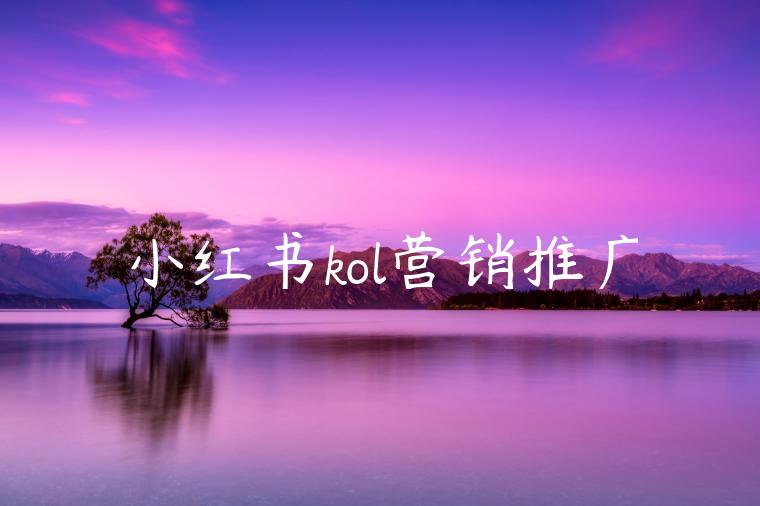 小红书kol营销推广