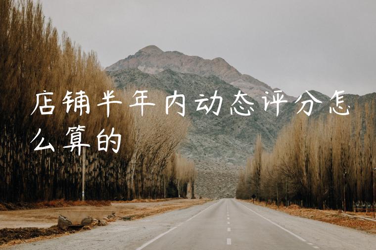店铺半年内动态评分怎么算的