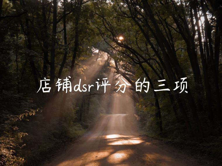 店铺dsr评分的三项