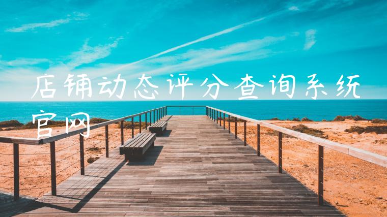 店铺动态评分查询系统官网