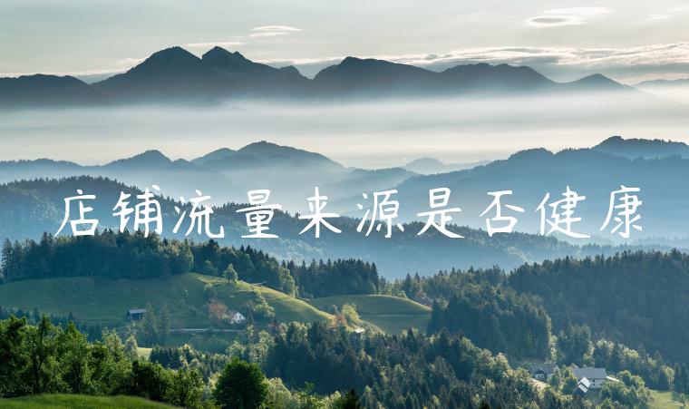 店铺流量来源是否健康 店铺流量来源是否健康