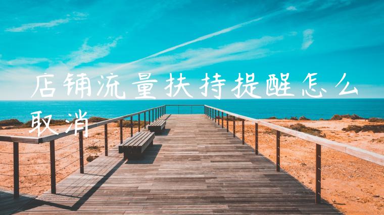 店铺流量扶持提醒怎么取消 店铺流量扶持提醒怎么取消