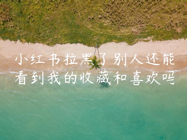 小红书拉黑了别人还能看到我的收藏和喜欢吗