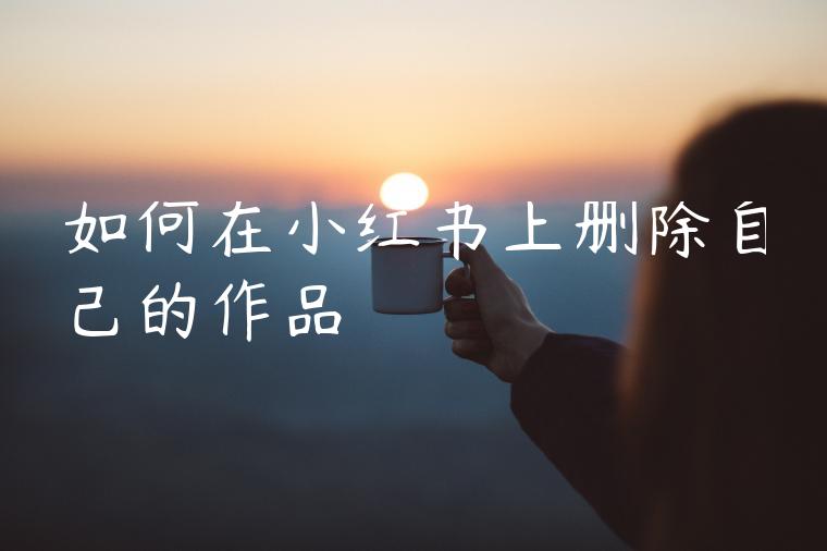 如何在小红书上删除自己的作品