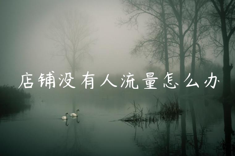 店铺没有人流量怎么办 店铺没有人流量怎么办