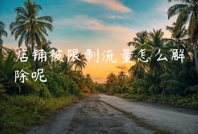 店铺被限制流量怎么解除呢