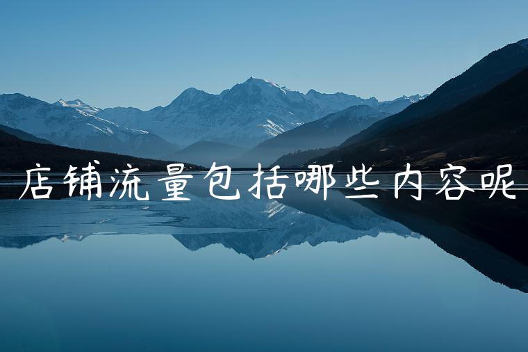 店铺流量包括哪些内容呢