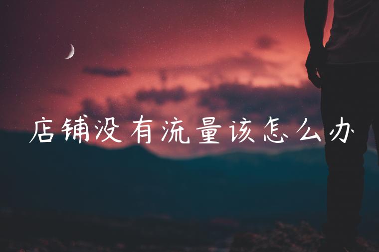 店铺没有流量该怎么办 店铺没有流量该怎么办