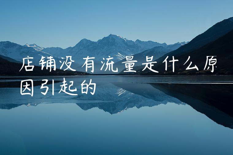 店铺没有流量是什么原因引起的 店铺没有流量是什么原因引起的