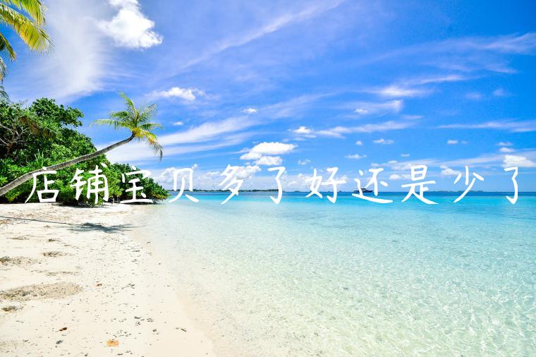 店铺宝贝多了好还是少了 店铺宝贝多了好还是少了