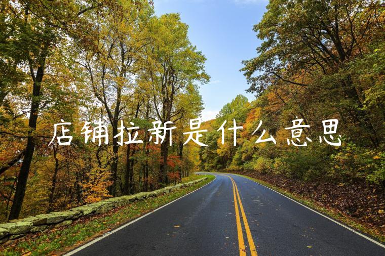 店铺拉新是什么意思 店铺拉新是什么意思