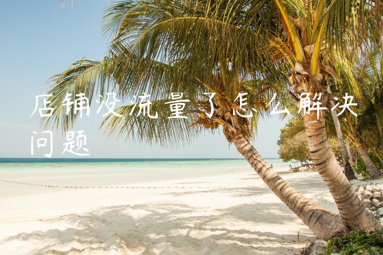 店铺没流量了怎么解决问题