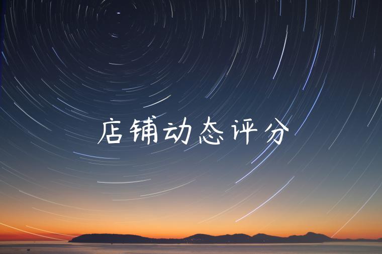 店铺动态评分 店铺动态评分