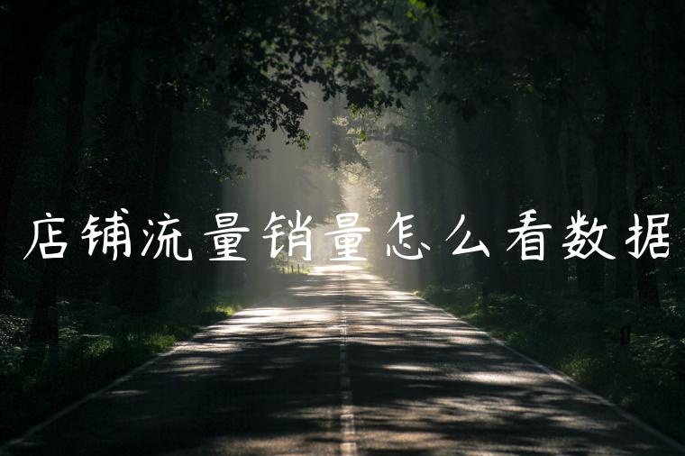 店铺流量销量怎么看数据 店铺流量销量怎么看数据