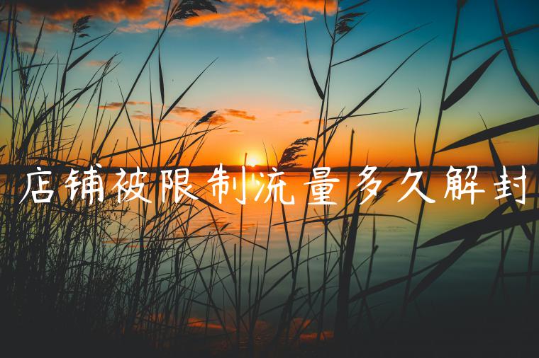 店铺被限制流量多久解封 店铺被限制流量多久解封