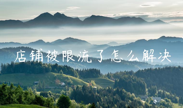 店铺被限流了怎么解决 店铺被限流了怎么解决