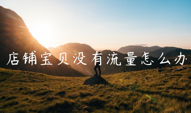 店铺宝贝没有流量怎么办
