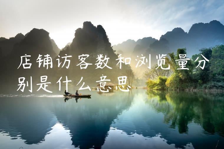 店铺访客数和浏览量分别是什么意思 店铺访客数和浏览量分别是什么意思
