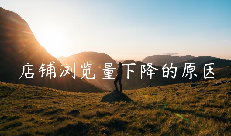 店铺浏览量下降的原因 店铺浏览量下降的原因