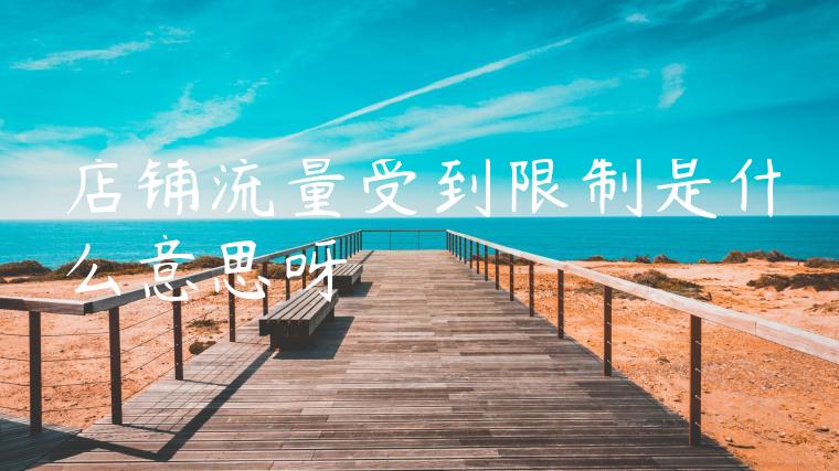 店铺流量受到限制是什么意思呀