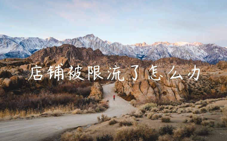 店铺被限流了怎么办