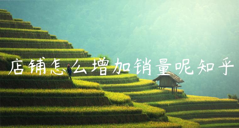 店铺怎么增加销量呢知乎