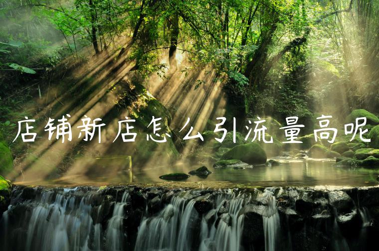 店铺新店怎么引流量高呢
