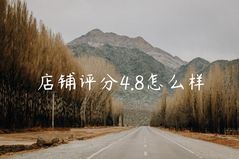 店铺评分4.8怎么样 店铺评分4.8怎么样