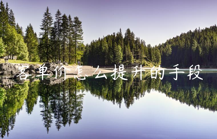 客单价怎么提升的手段 客单价怎么提升的手段