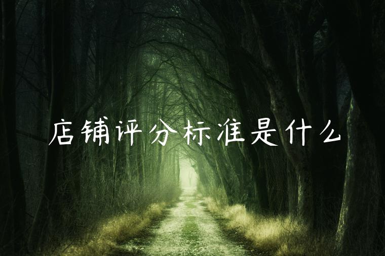 店铺评分标准是什么 店铺评分标准是什么