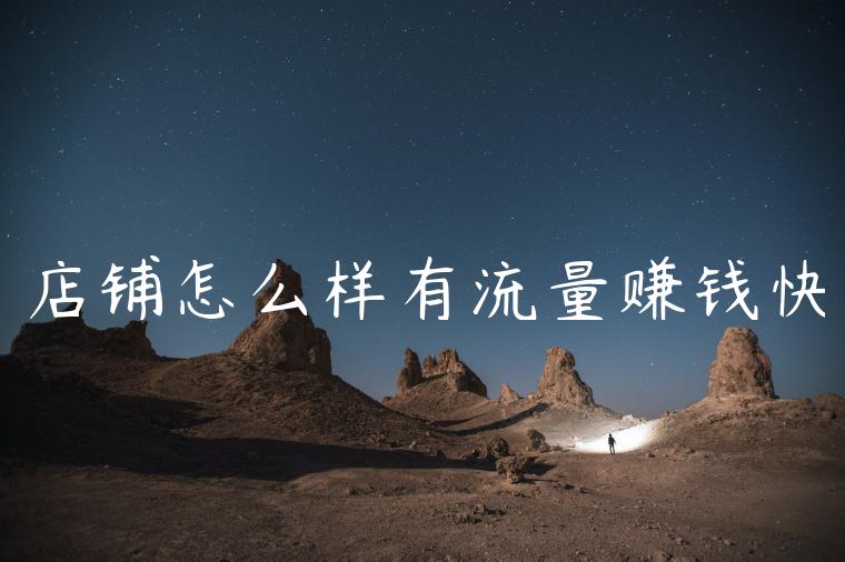 店铺怎么样有流量赚钱快